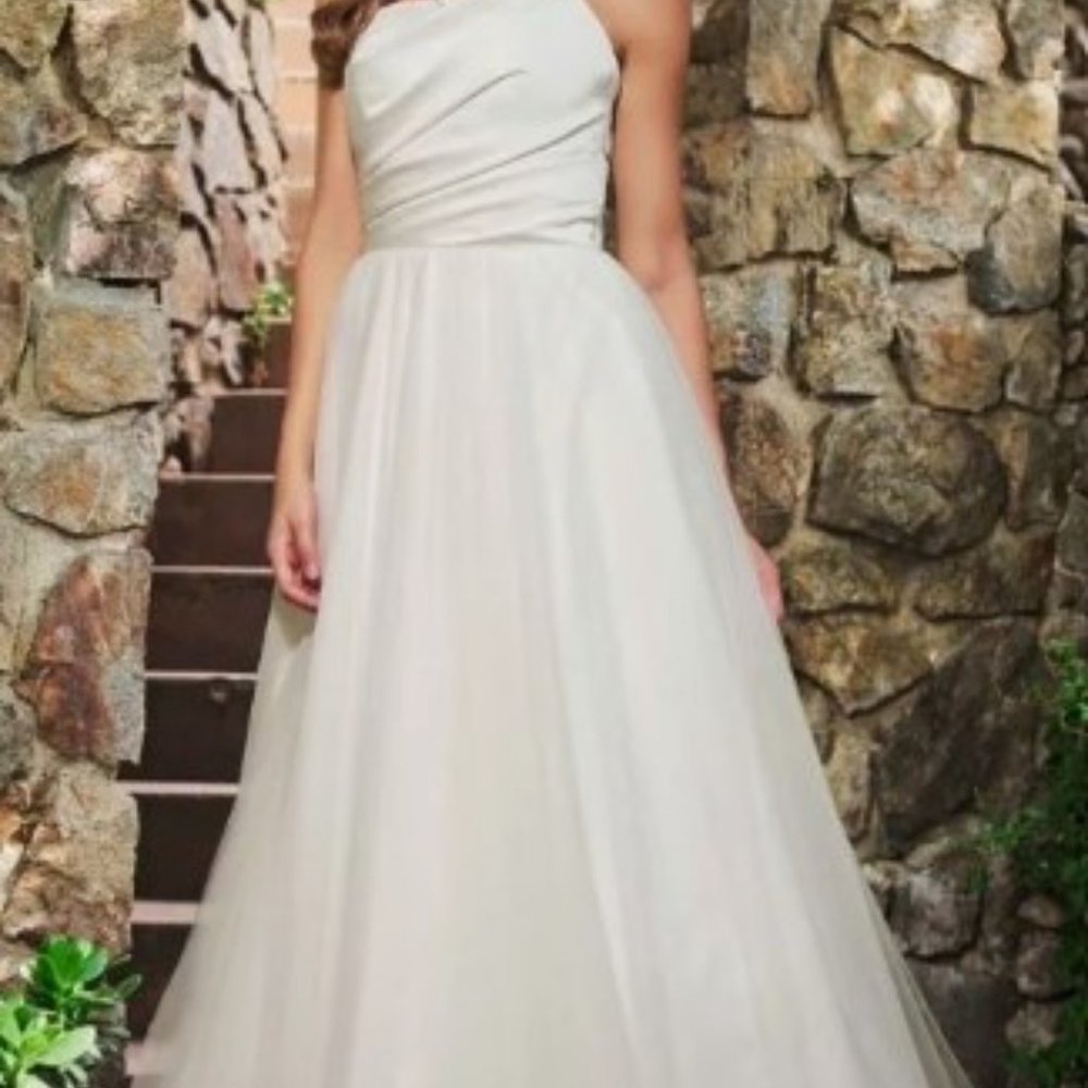 Tadashi Shoji Strapless A-line